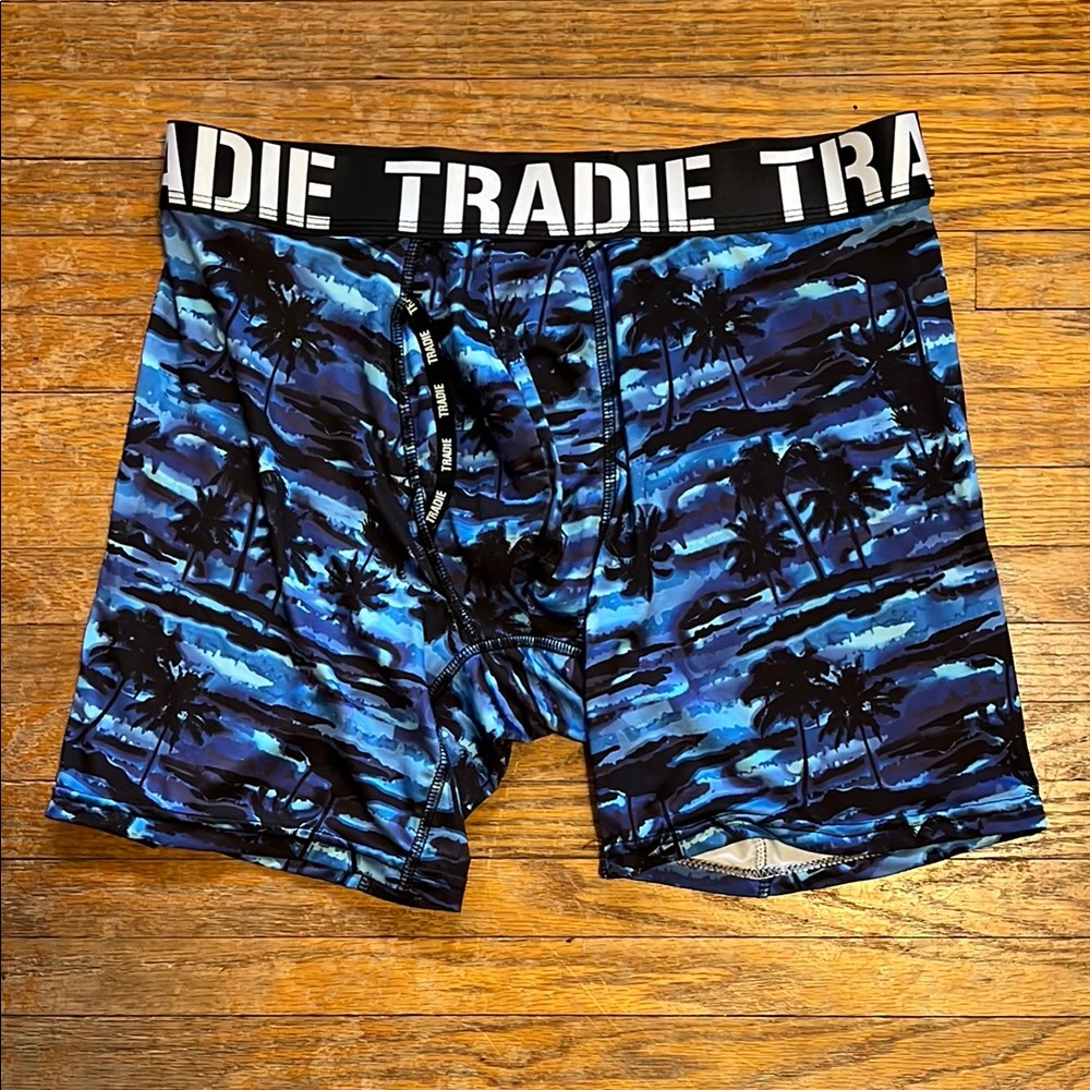 Tradie Blue and Black Boxer Briefs